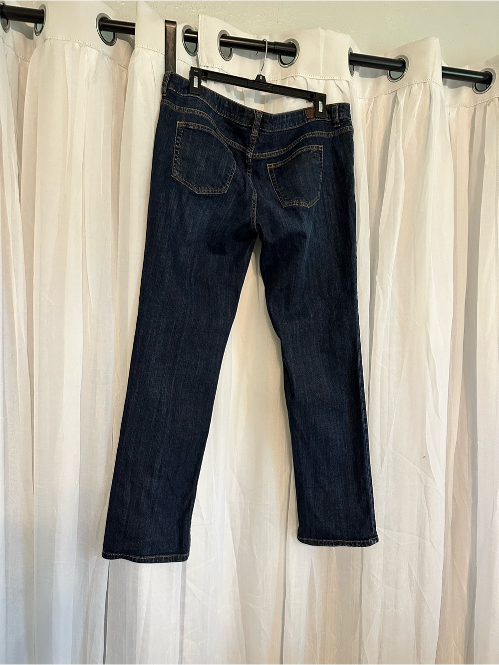 Liz Claiborne Dark Wash Straight Leg Jeans - Picture 5 of 7